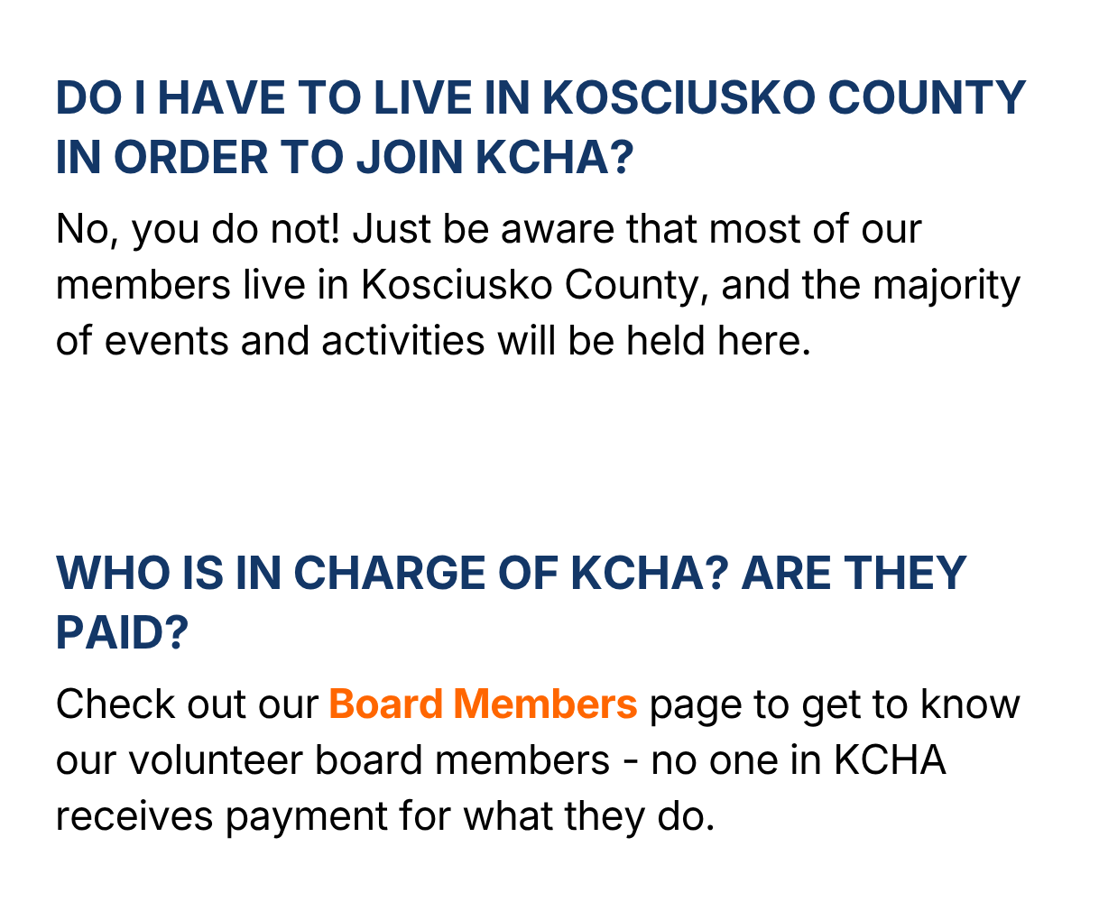 FREQUENTLY ASKED QUESTIONS